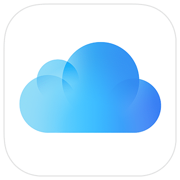 Icône iCloud représentant le service de stockage et de synchronisation Apple
