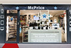 Devanture de la boutique McPrice spécialisée en réparation iPhone à Paris 16e Trocadéro