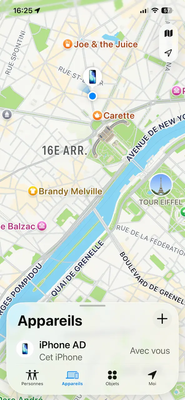 Localiser un iPhone volé avec l'application Localiser sur iPhone – McPrice Paris