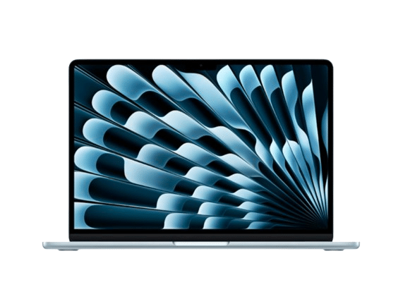 MacBook Air M5 15 pouces en coloris Bleu ciel, écran Liquid Retina 15,3 pouces, puce Apple M5